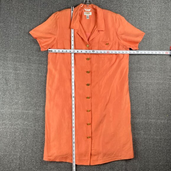 Talbots Pure Silk Womens Shirt Dress 14W Work Office Capsule Easter Minimal - Picture 7 of 16
